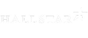 A white version of the Hallstar logo